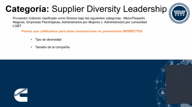 Cummins Supplier Diversity Leader